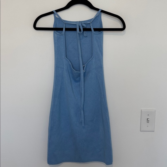 Abercrombie & Fitch Light Blue Mini Knit Dress - Size XS - Picture 5 of 8